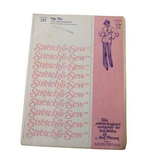 UNCUT Stretch & Sew Pattern 255 Ladies Oversized Top Pullover Vintage 1975 93742